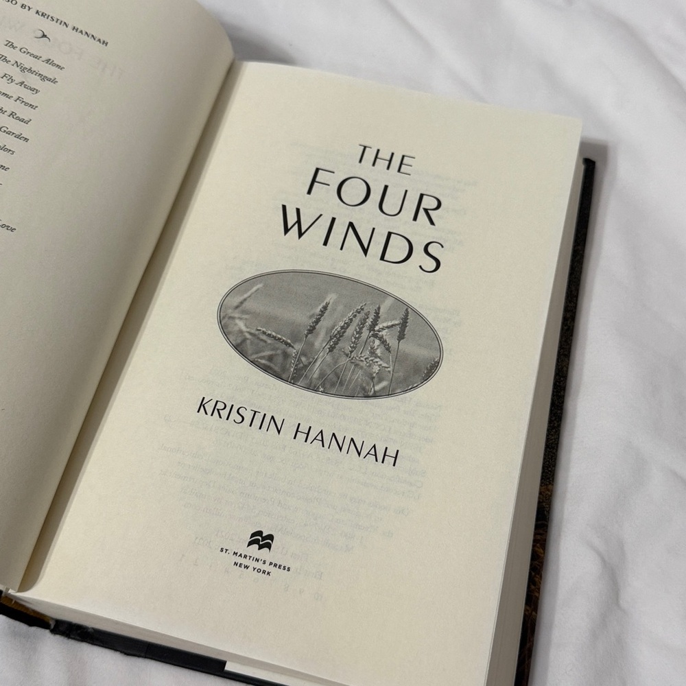“The Four Winds” by Kristin Hannah Hardcover Fiction Book. - Picture 6 of 16